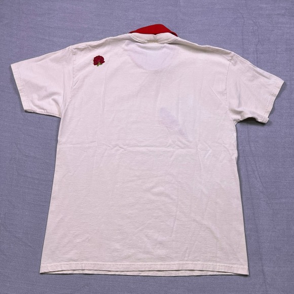 Vintage Lee Total Cotton Cardinal‎ Bird Graphic Polo Shirt Women Sz L Red Collar - Picture 2 of 9